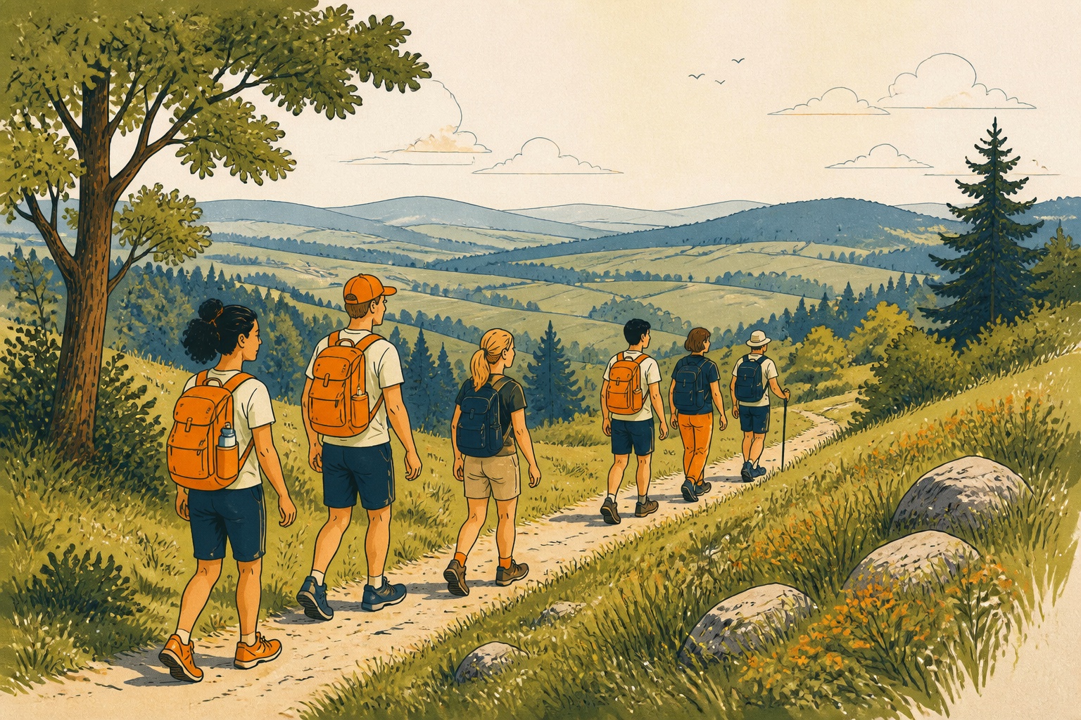 Wandern auf dem Gürbetaler Höhenweg